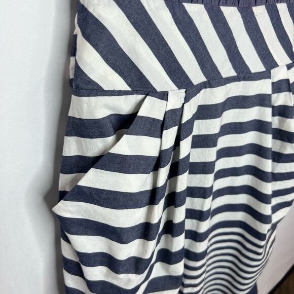 Little Yellow Button Anthropologie Striped Dress Size XS - Picture 3 of 6